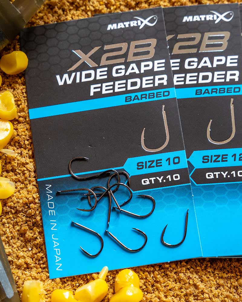 Laden Sie das Bild in Galerie -Viewer, Matrix X2B - Wide Gape Feeder Hooks Barbed Spade
