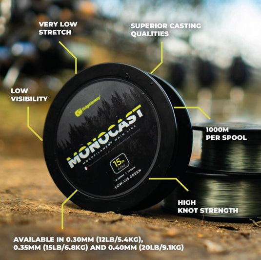 Ridge Monkey Monocast Monofilament Main Line